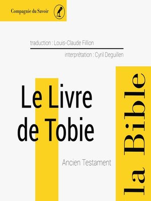 cover image of Le livre de Tobie